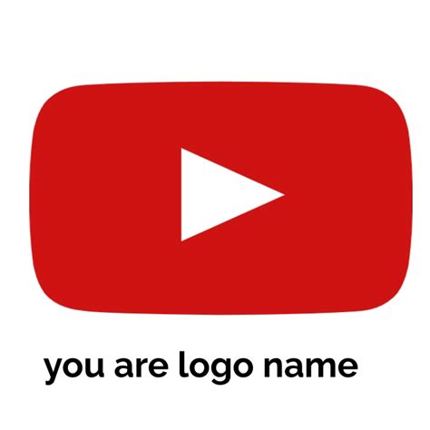 youtube logo template.